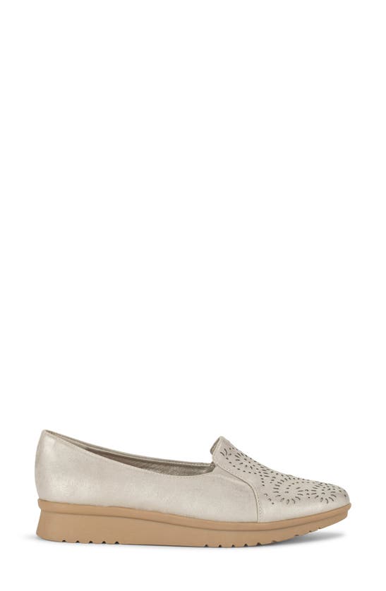 Shop Baretraps Amry Laser-cut Flat In Champagne