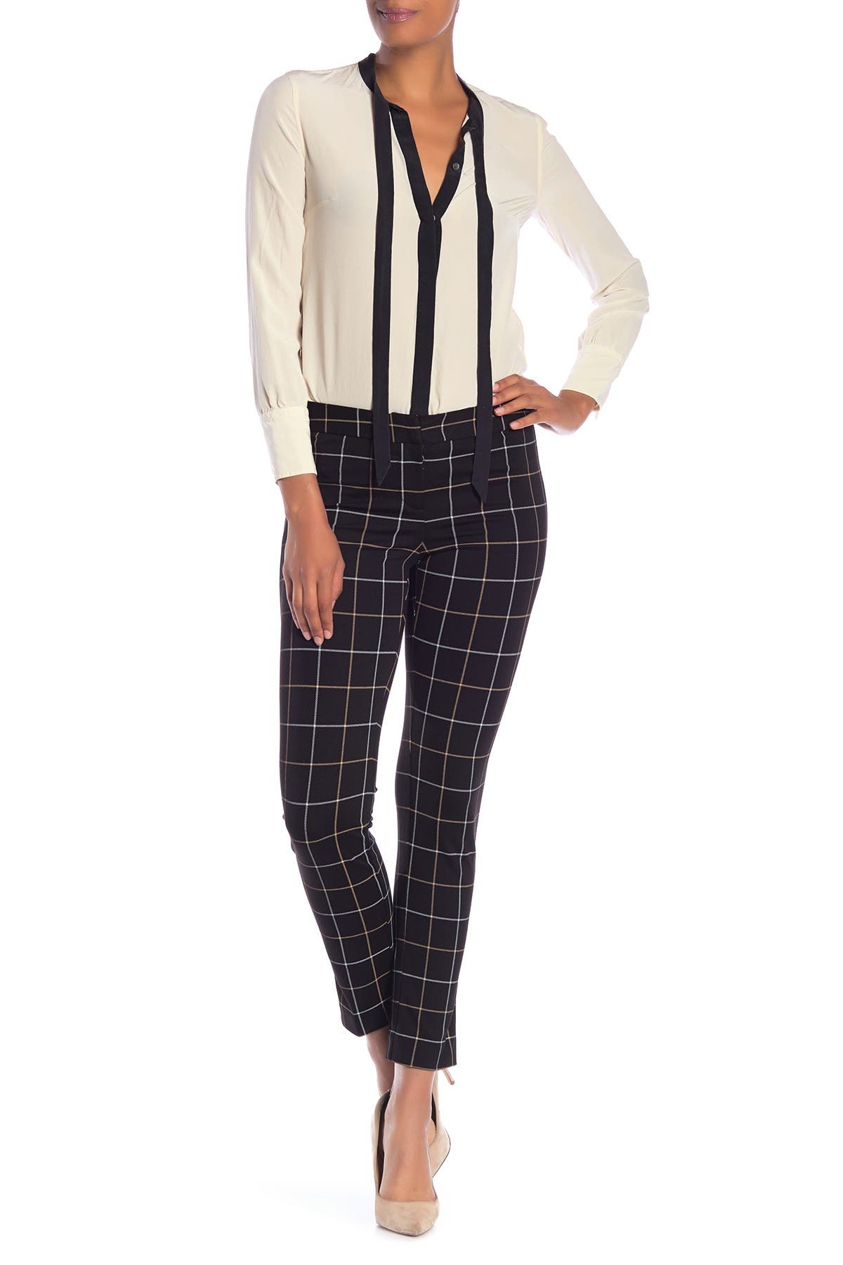 amanda & chelsea knit slim fit trousers