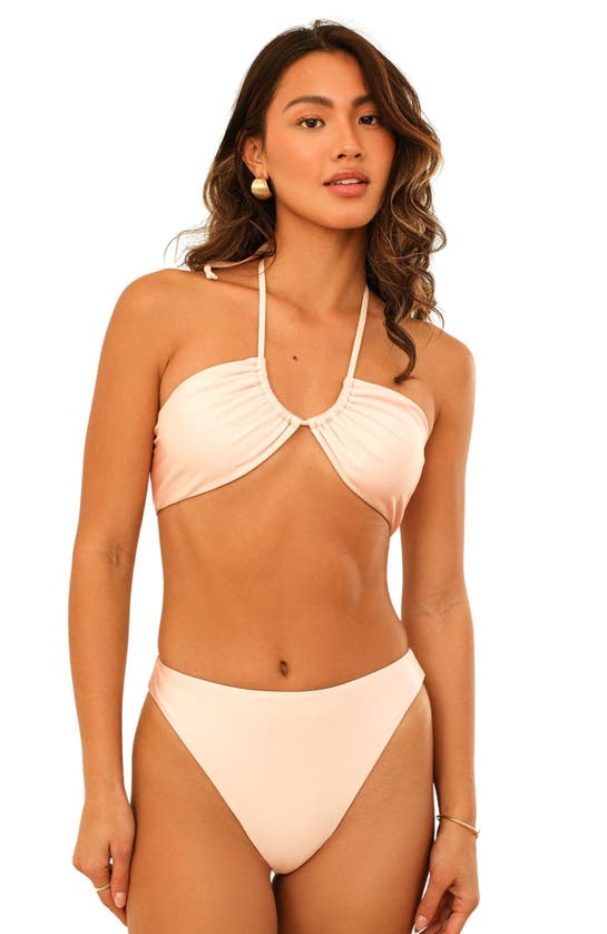 Dippin Daisys Seashore High Waist Cheeky Bikini Bottom In Ballet Slipper