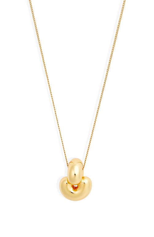 Jenny Bird Le Tome Pendant Necklace in High Polish Gold