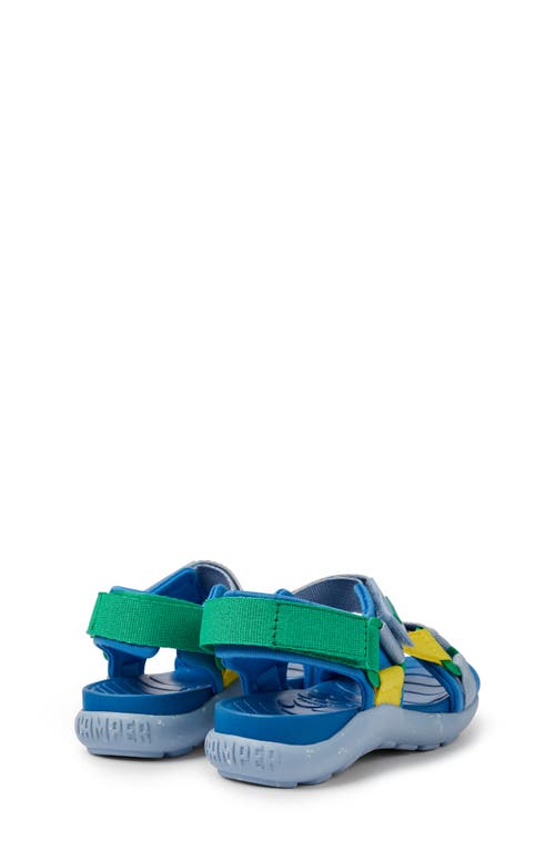 Camper Wous Slingback Sandal In Blue/blue Multi
