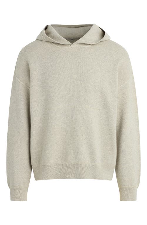 Shop Hudson Jeans Cotton & Cashmere Double Knit Hoodie In Oatmeal