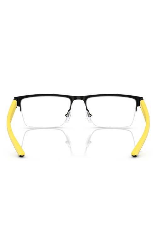 Scuderia Ferrari X  57mm Rectangular Optical Glasses In Black Grey