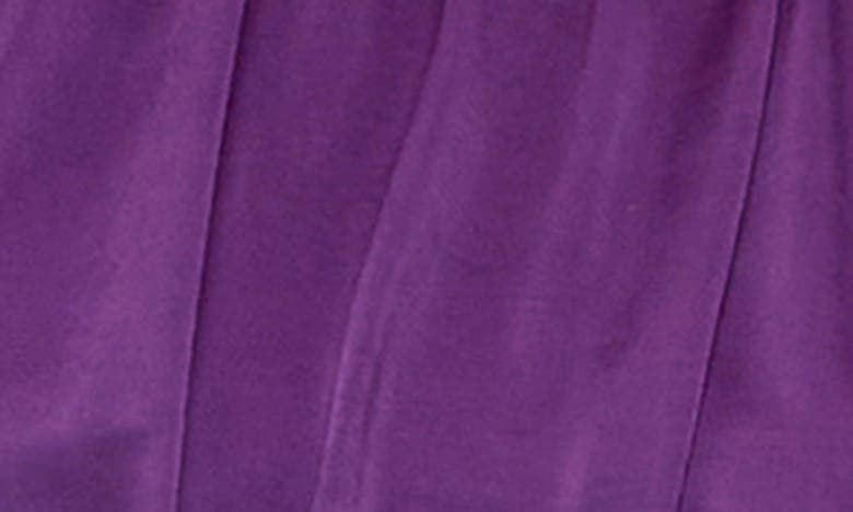 Endless Rose Fluid Shoulder Pad Long Sleeve Minidress In Purple