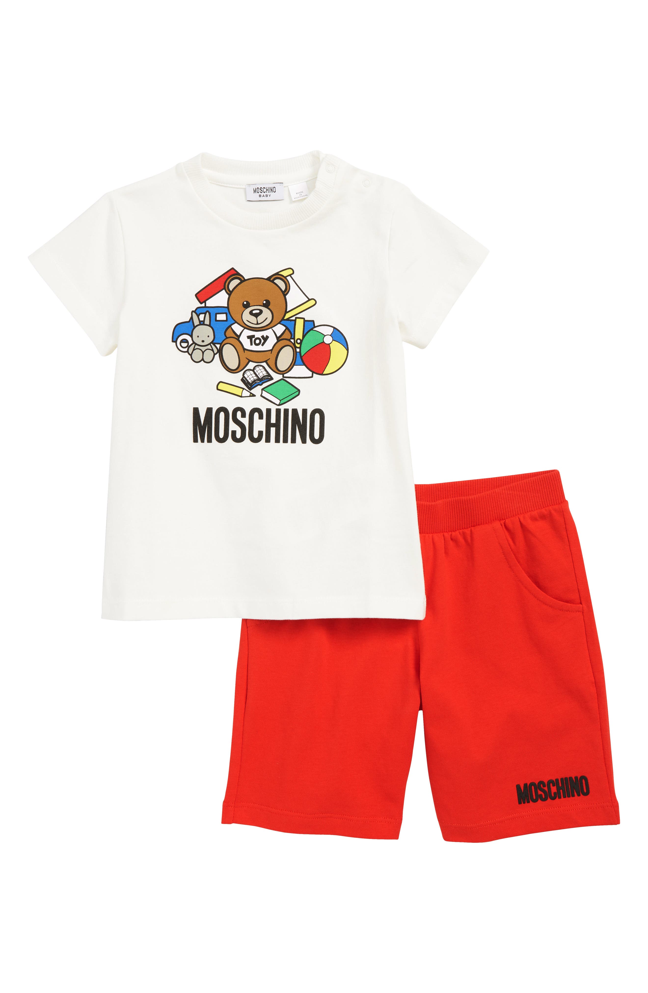 Moschino Bear Print T-Shirt \u0026 Shorts 