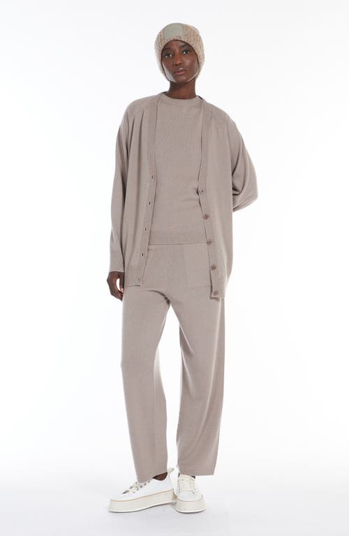 Shop Max Mara Leisure Ampezzo Raglan Sleeve Wool & Cashmere Cardigan In Turtledove