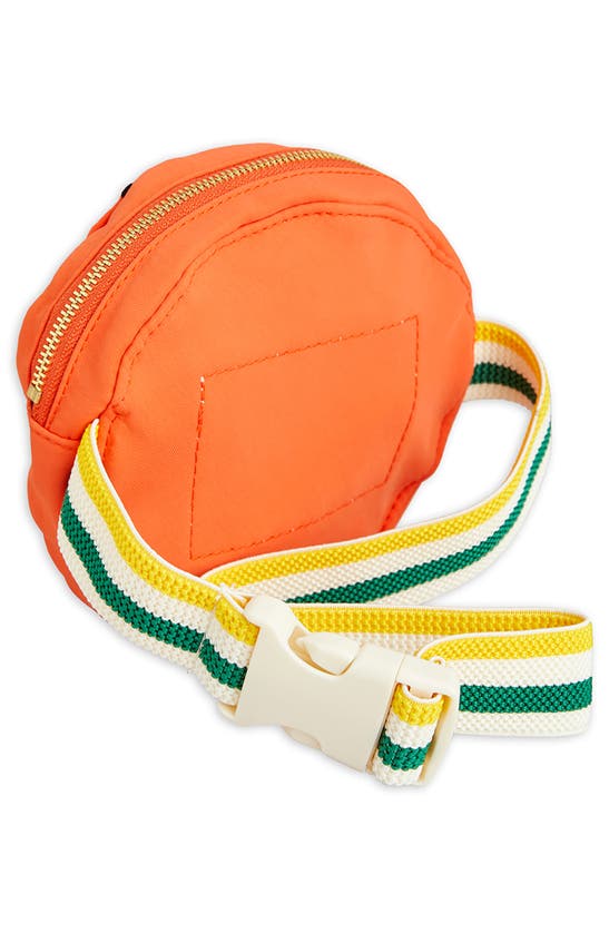 Shop Mini Rodini Kids' Basketball Belt Bag In Orange Multi