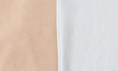 On Gossamer 2-pack Cabana Cotton Reversible Camisoles In Champagne/white