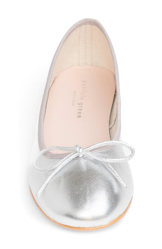 Shop Patricia Green Skim Ballerina Flat In Silver