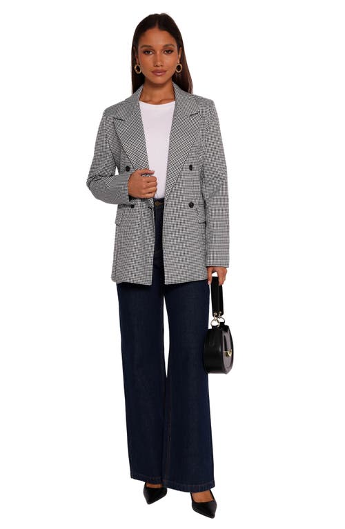 Petal And Pup Petal & Pup Juliette Check Double Breasted Blazer In Multi