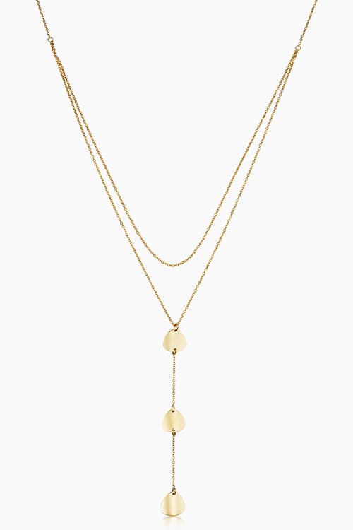 Shop Oradina 14k Yellow Gold Botticelli Drop Necklace