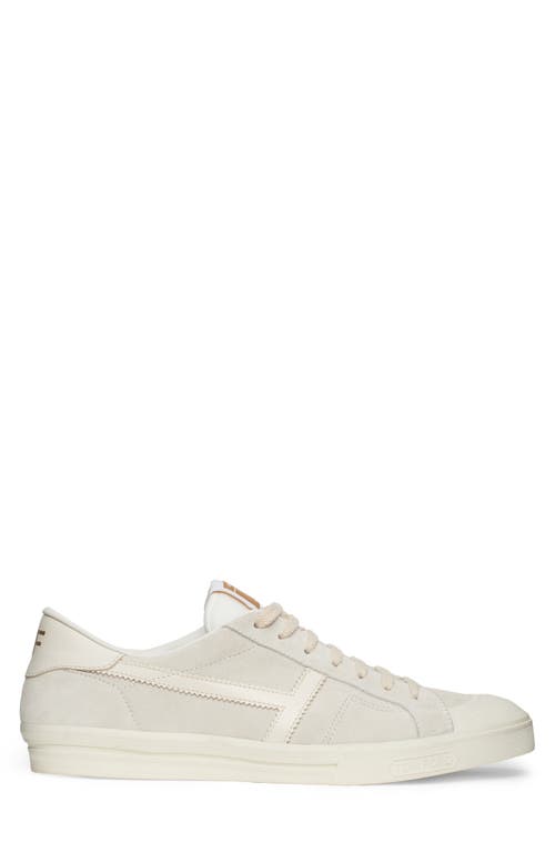 Shop Tom Ford Jarvis Low Top Sneaker In White/beige/ivory