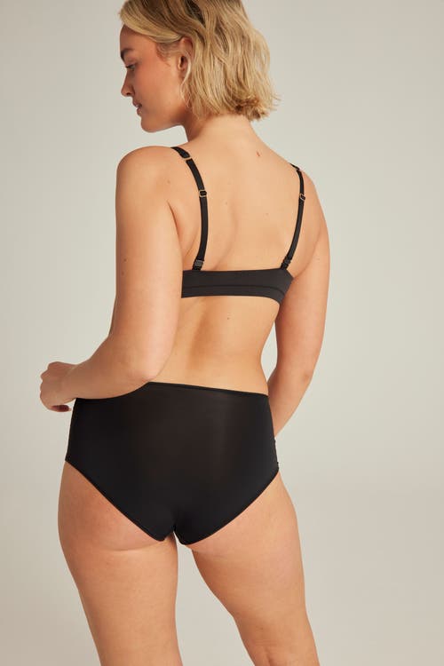 Shop Nudea The Stretch High Waisted Brief In Black