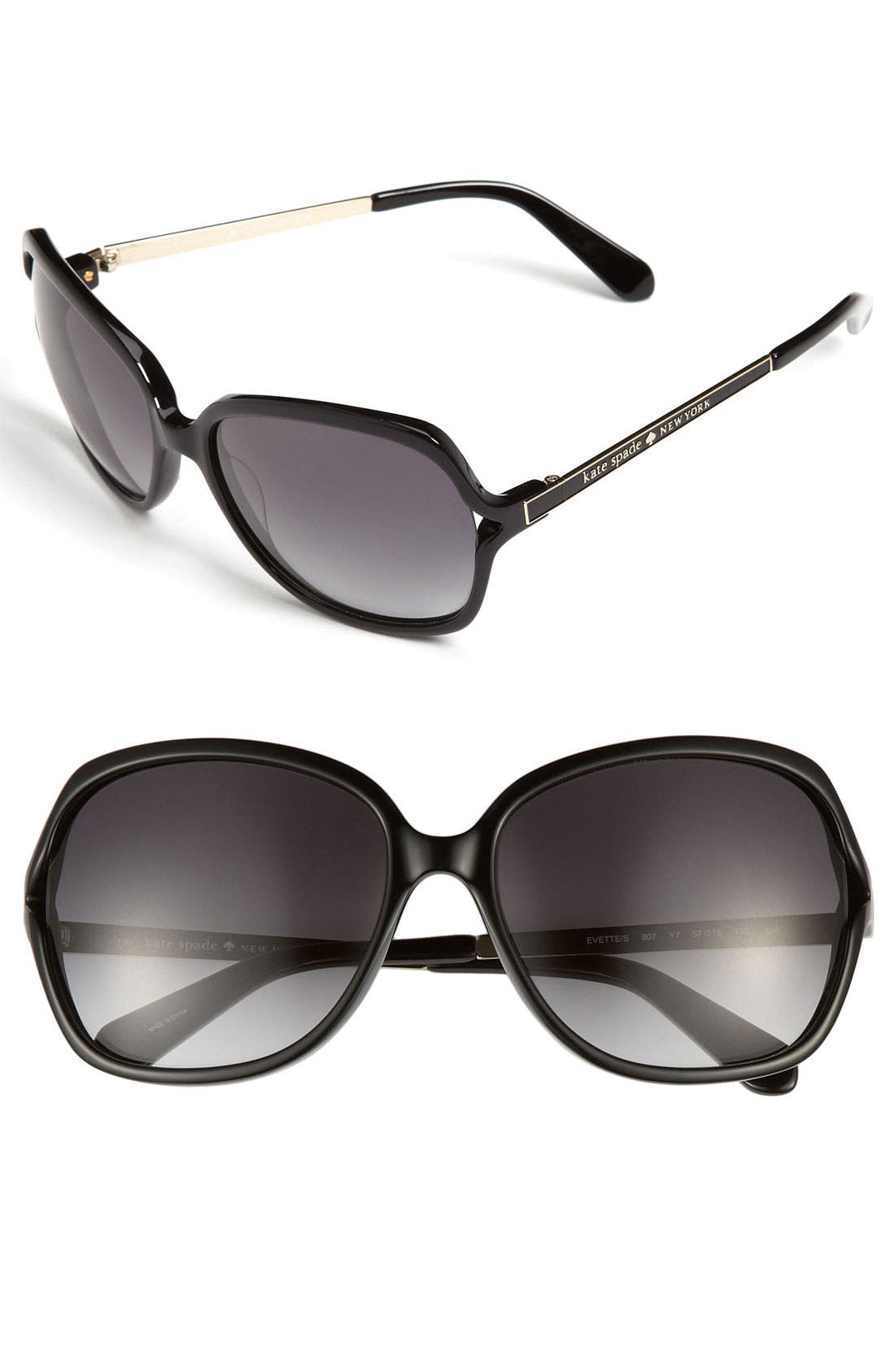 kate spade new york 'evette' 57mm oversized sunglasses Nordstrom