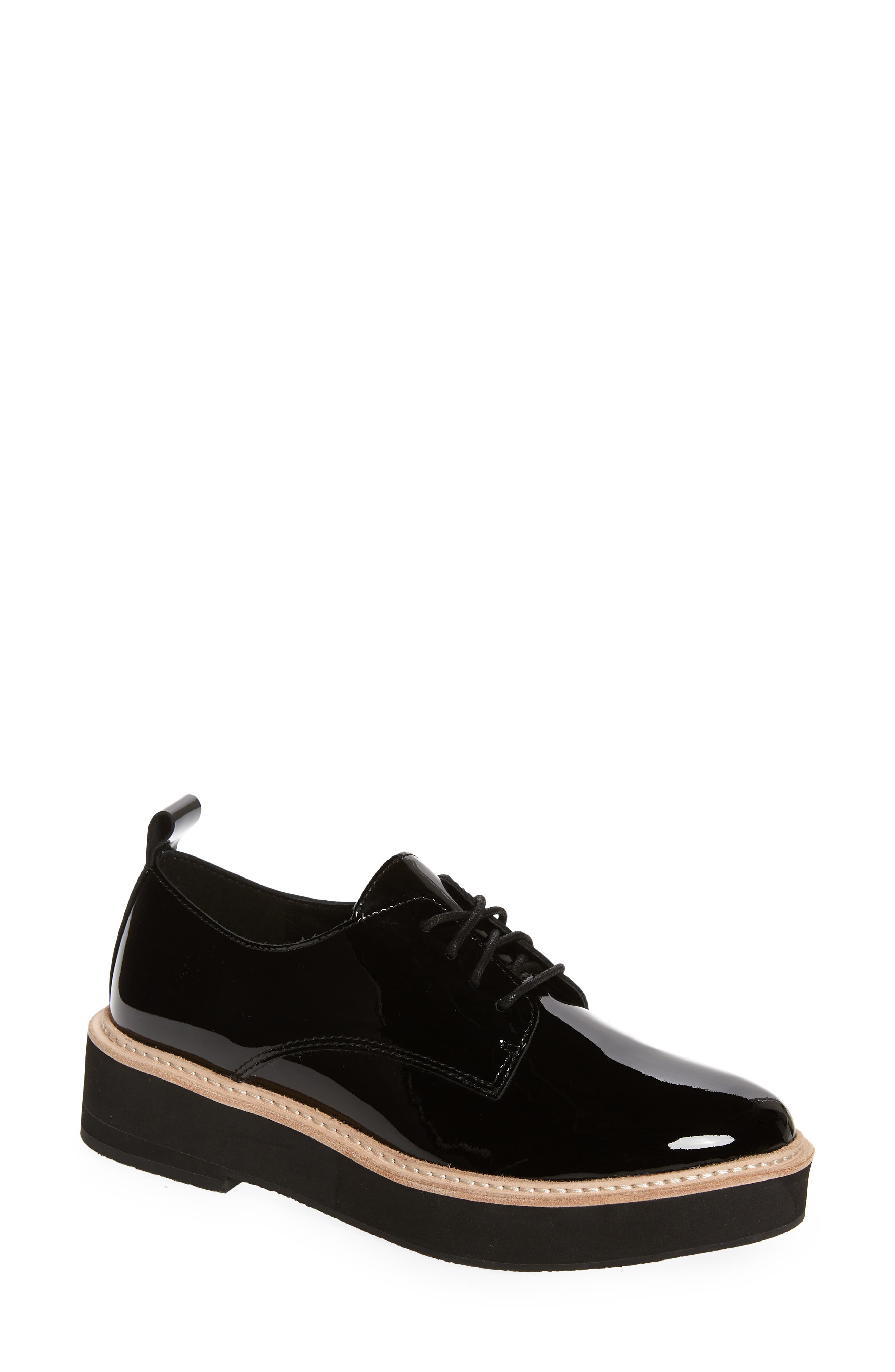 eileen fisher patent leather oxfords