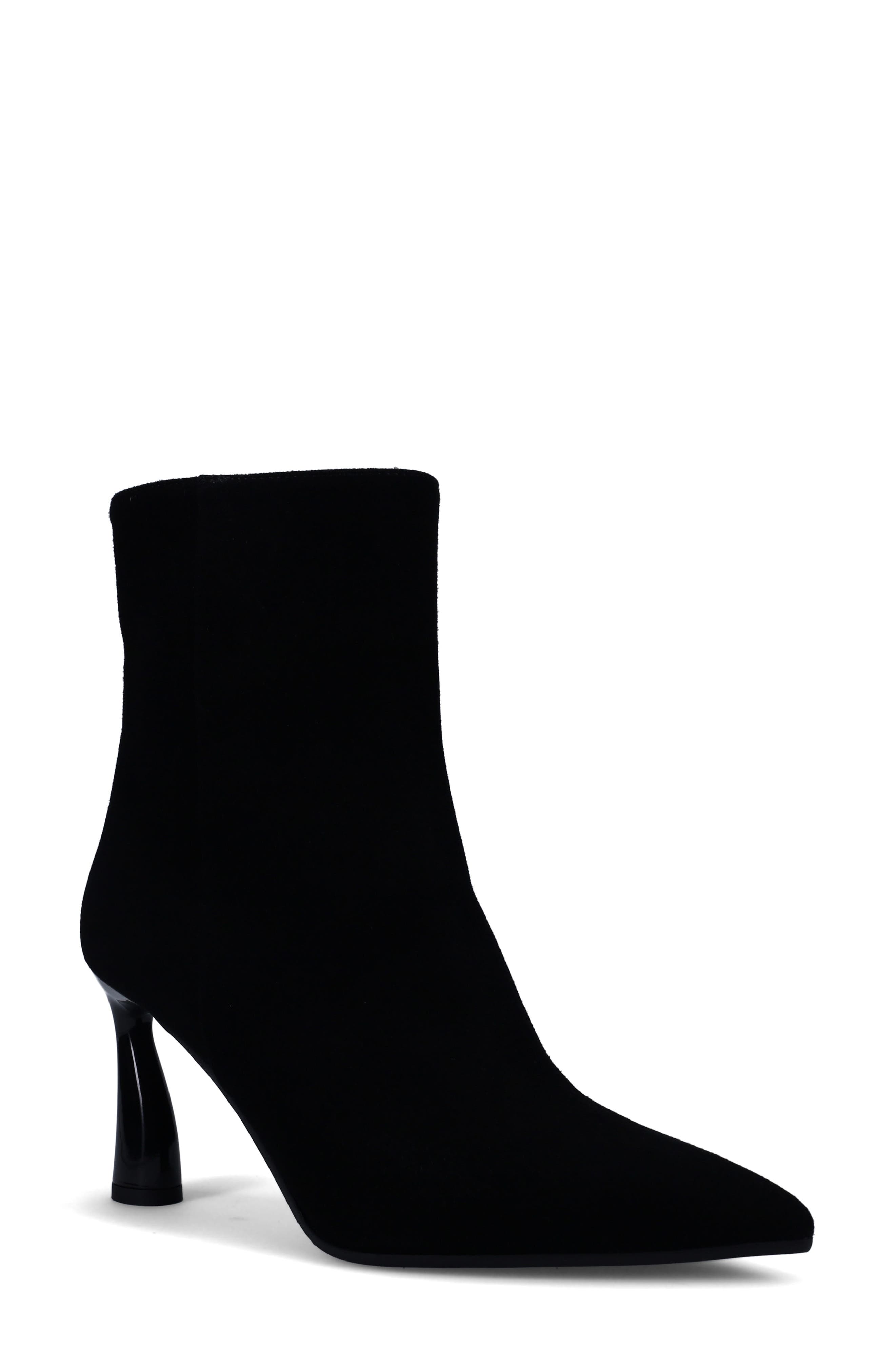 Ron White Danita Pointed Toe Bootie in Onyx Suede 