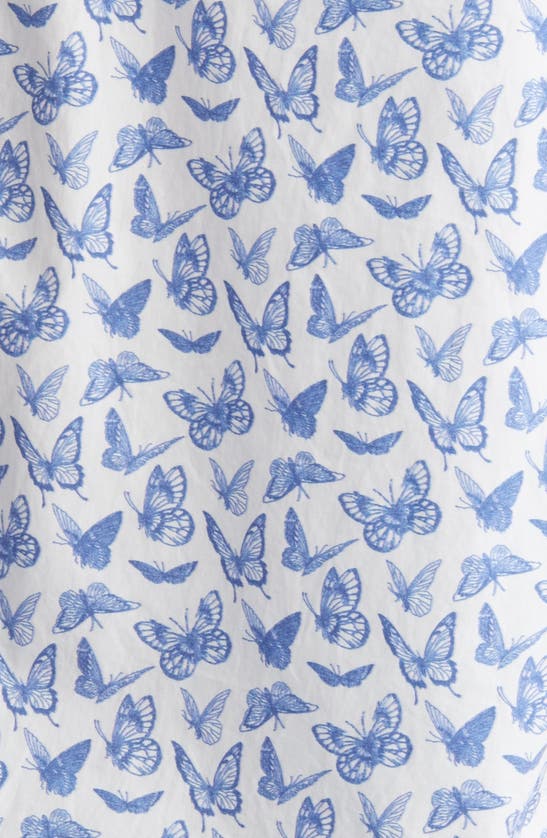 Shop Frank & Eileen Eileen Relaxed Button-up Shirt In Blue Butterflies