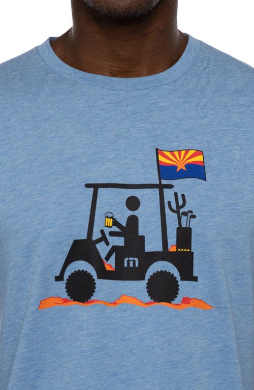 Shop Travismathew Man Of The Desert Cotton Graphic T-shirt In Heather Allure