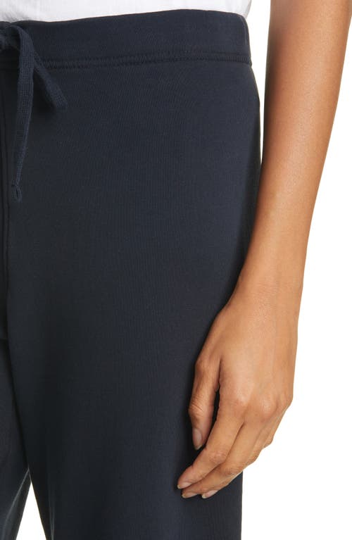 Frank & Eileen Cotton Wide Leg Crop Pants In British Royal Navy