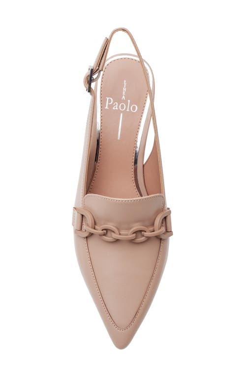 Linea Paolo Cassie Leather Pump In Nude
