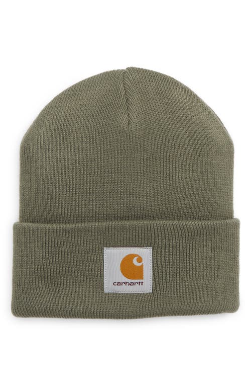 Carhartt Work In Progress Short Watch Beanie in Thyme at Nordstrom