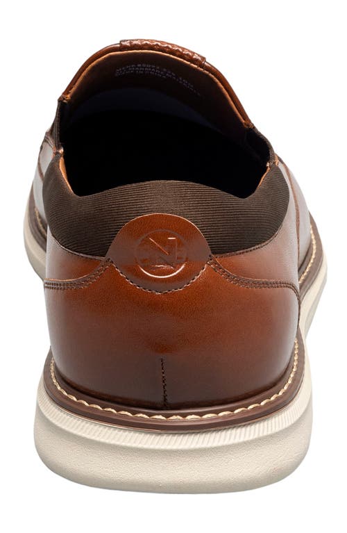 Nunn Bush Chase Moc Toe Slip-on In Cognac