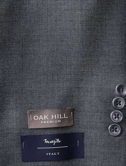 Shop Oak Hill Premium By Dxl Jacket-relaxer Sharkskin Suit Jacket In Grey