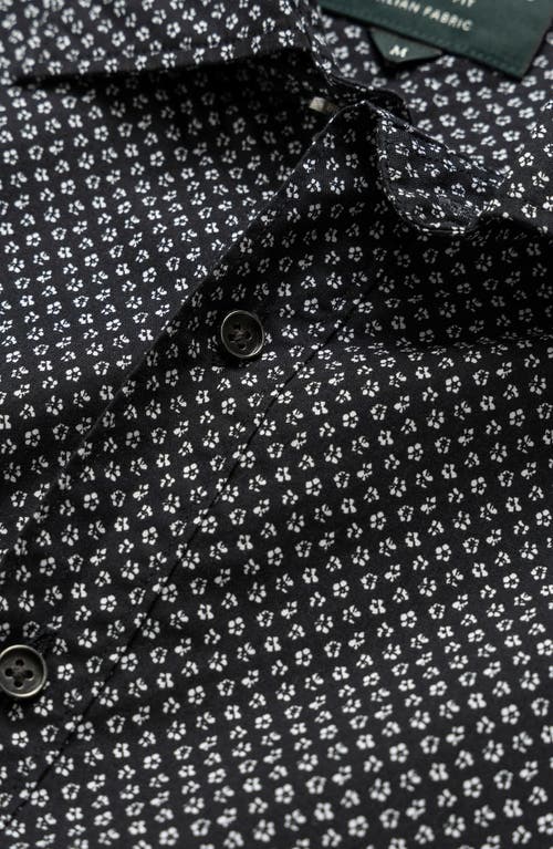 Shop Rodd & Gunn Notown Microprint Button-up Shirt In Onyx