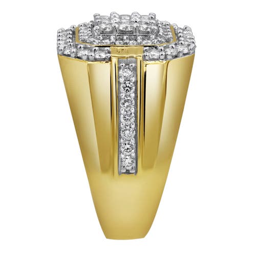 Luvmyjewelry Golden Gloves 14k Yellow Gold Diamond Men Statement Ring In 14k Yellow Gold