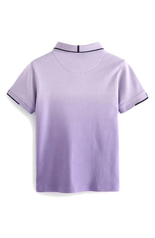 Shop Baker By Ted Baker Kids' Ombré Cotton Polo In Purple