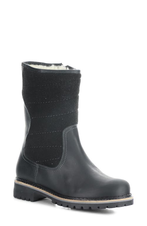 Harlyn Waterproof Boot in Black Saddle/Tweed