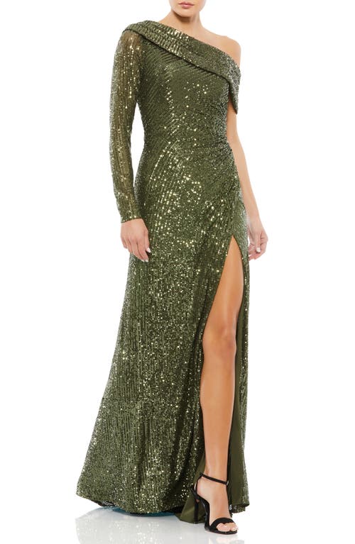 Mac Duggal Sequin One-Shoulder Gown at Nordstrom,
