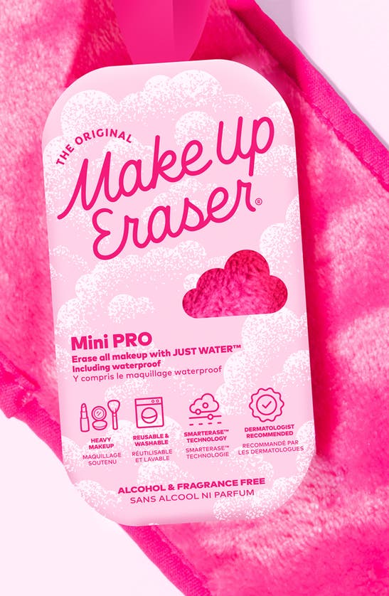 The Original Makeup Eraser Mini Pink Reusable Makeup Eraser In Pink