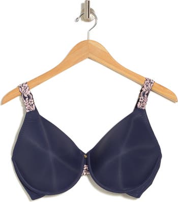  Self Expressions by Maidenform Lace Underwire Bra, 36D,  Navy/Black Lace : Clothing, Shoes & Jewelry