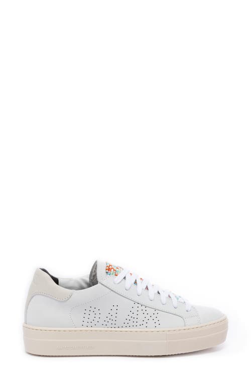 P448 Thea Platform Sneaker In Pinatta/white