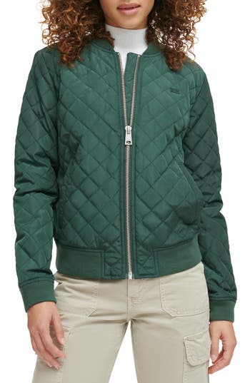 Levi's® Quilted Bomber Jacket In Darkest Spruce