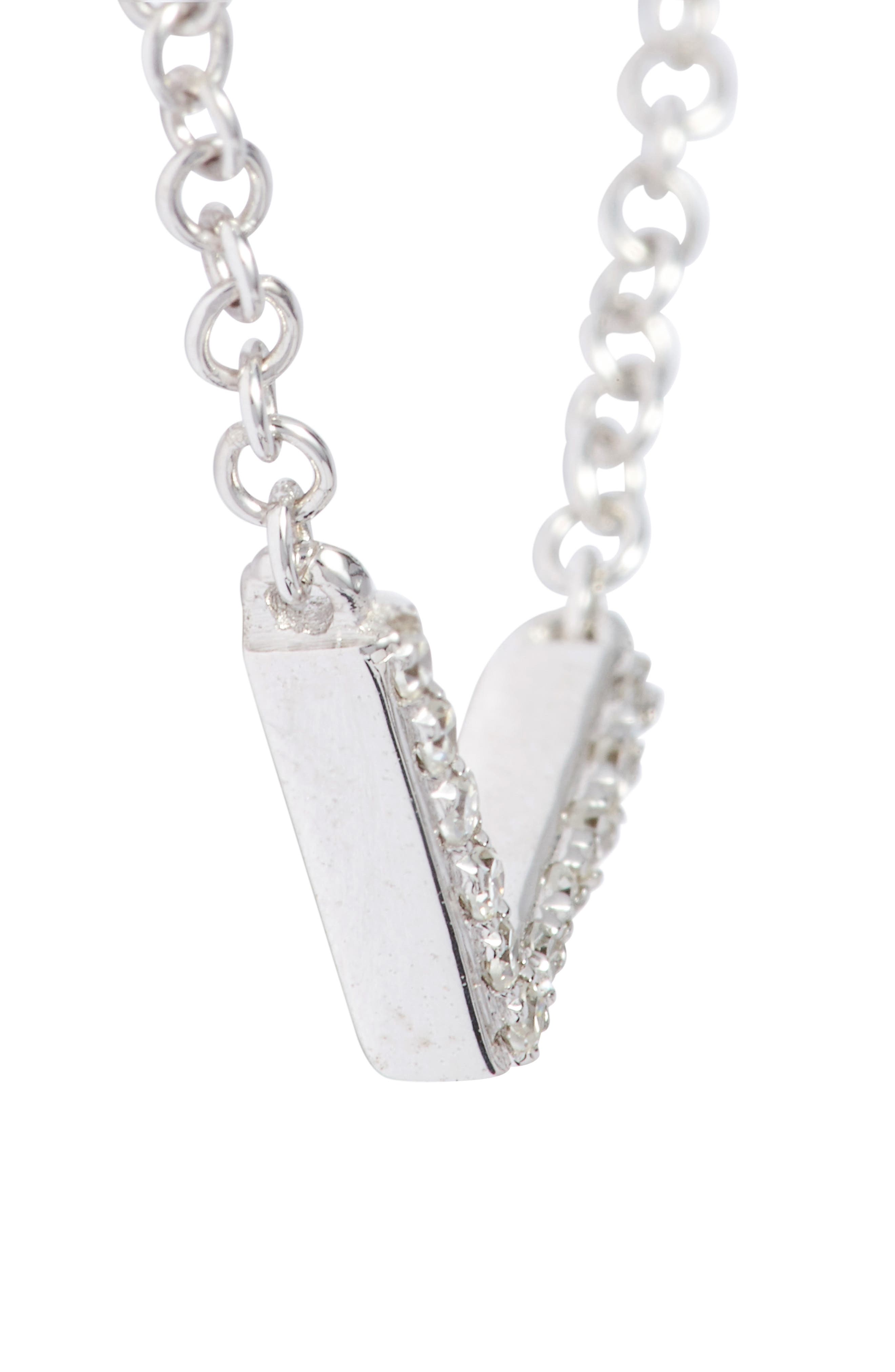 EF Collection Mini Chevron Diamond Pendant Necklace | Nordstrom