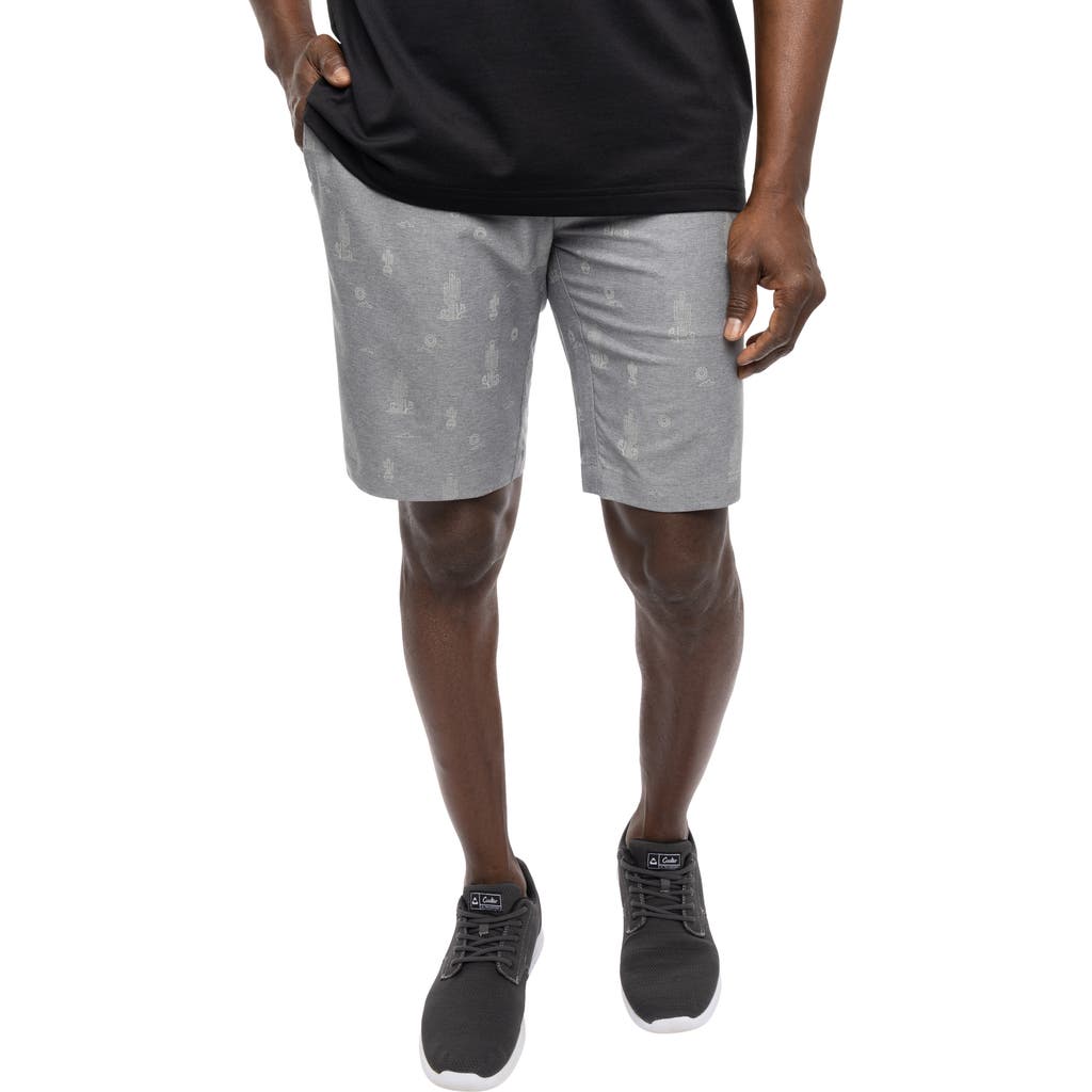 Travismathew Warmer Climates Stretch Performance Shorts In Heather Quiet Shade