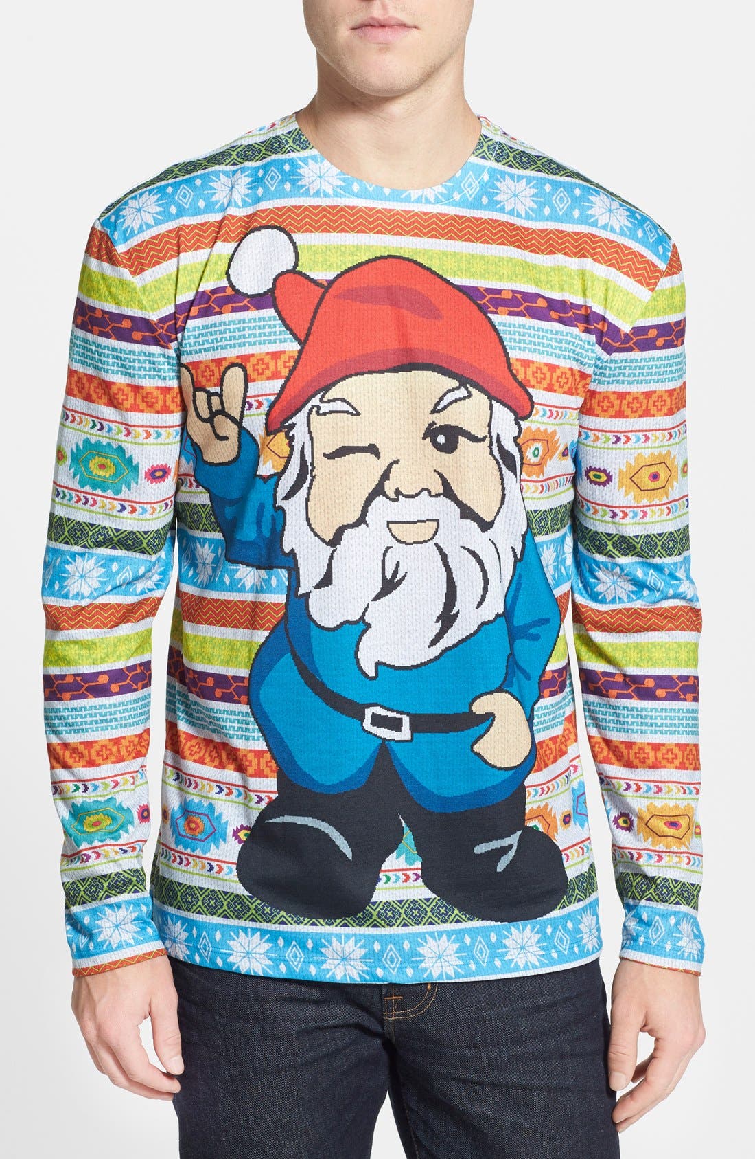 Faux Real Gnome Long Sleeve Novelty TShirt (Men) Nordstrom