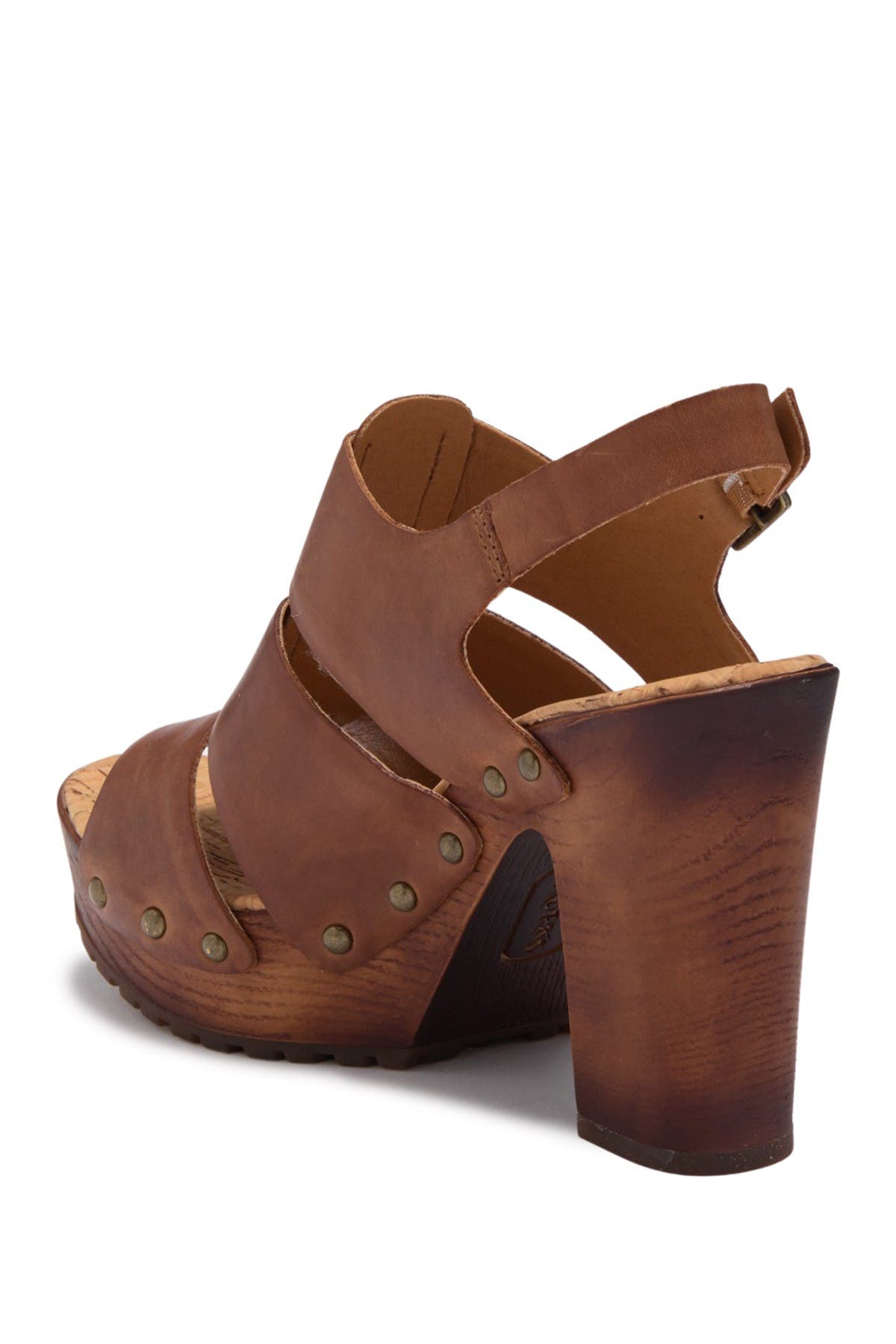 korks selyse platform leather sandal