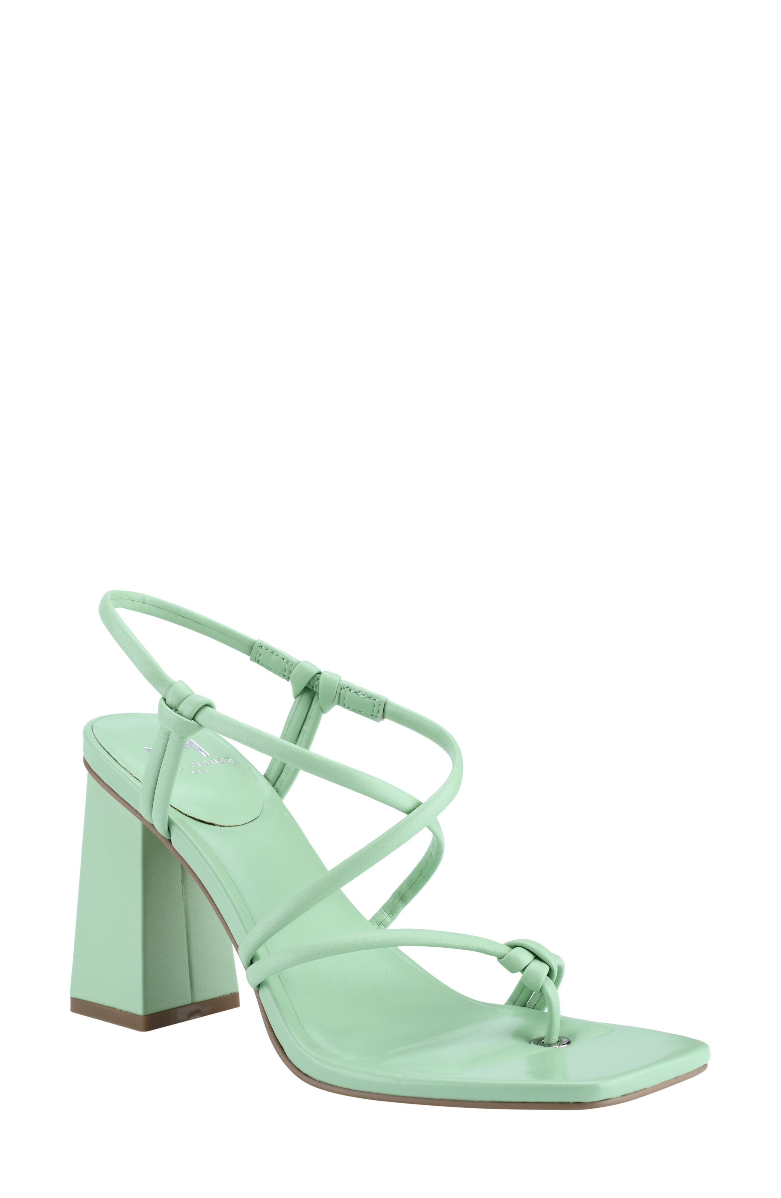 mint green block heel
