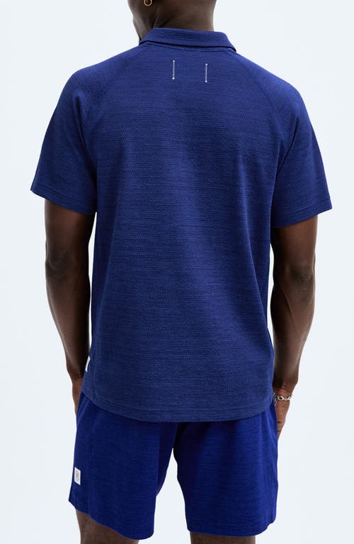 Shop Reigning Champ Solotex® Mesh Tiebreak Performance Polo In Admiral Blue