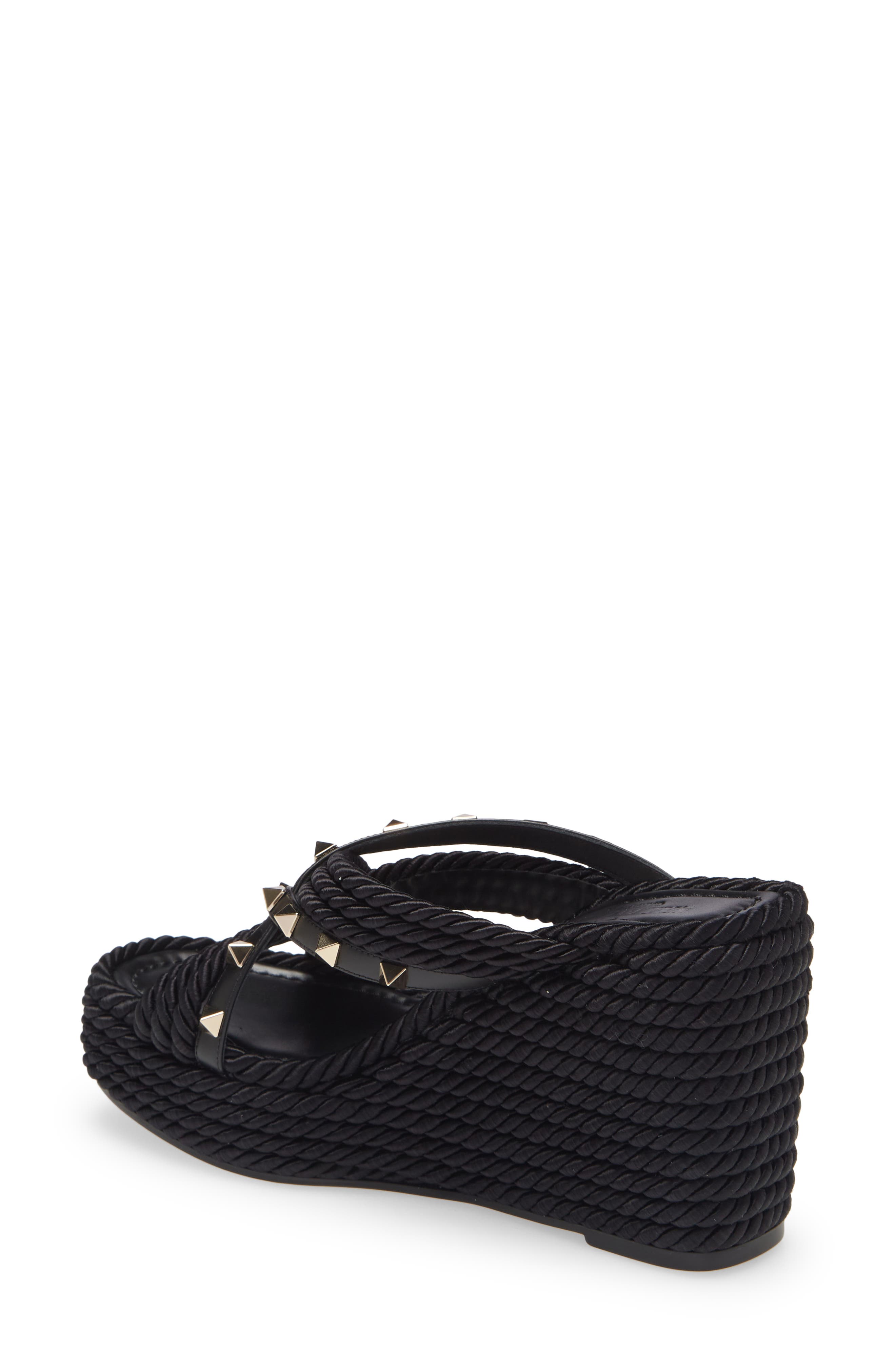 rockstud torchon espadrille platform sandal