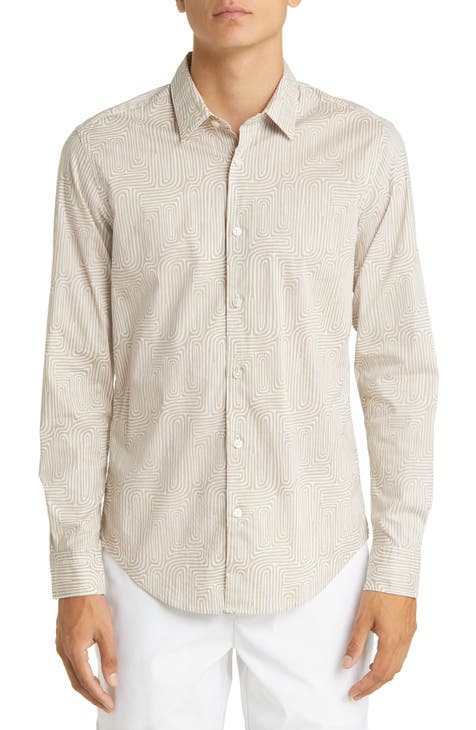 Ronni Slim Fit Stretch Cotton Button-Up Shirt