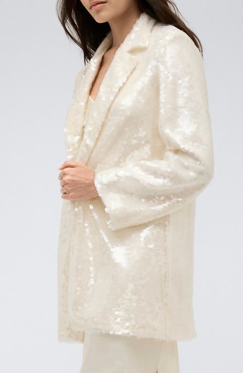 Shop Kenneth Cole Sequin Jacket In Kc White