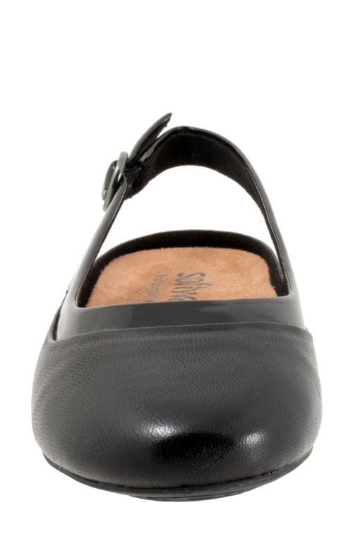 Shop Softwalk ® Sheffield Slingback Flat In Black