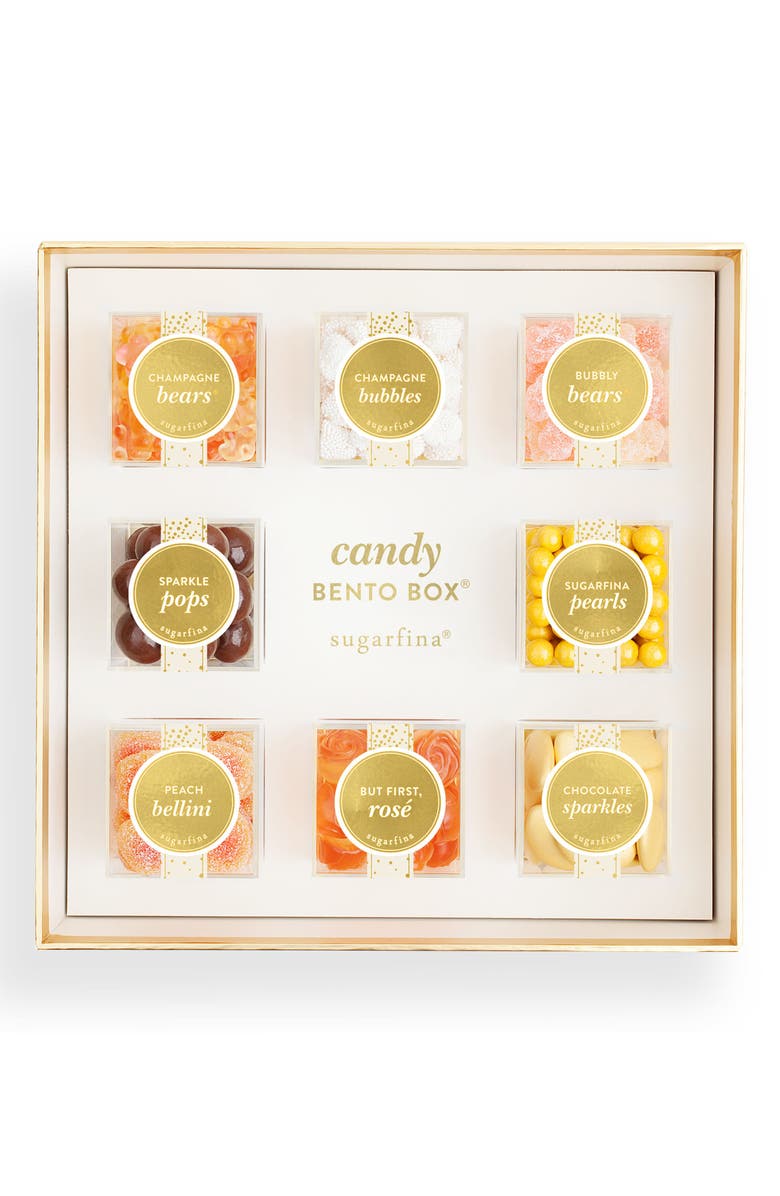 SUGARFINA Sparkling 8-Piece Candy Bento Box, Main, color, BEIGE