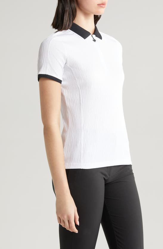 Shop J. Lindeberg Izara Tipped Performance Polo In White
