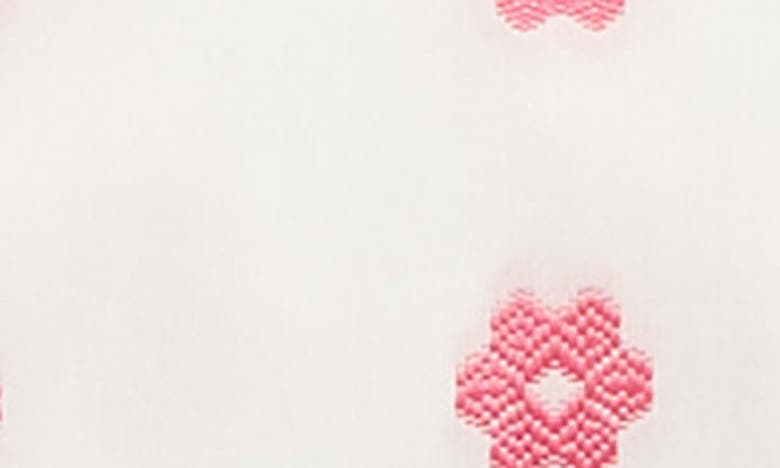 Shop Rachel Zoe Kids' Embroidered Flower Top, Shorts & Sunnies Set In Ivory/ Pink