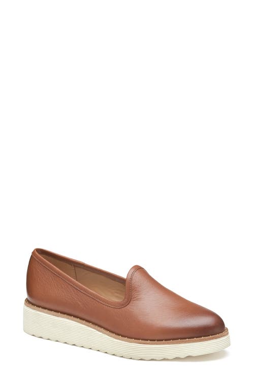 Shop Johnston & Murphy Mitzi Loafer In Cognac Calfskindnu